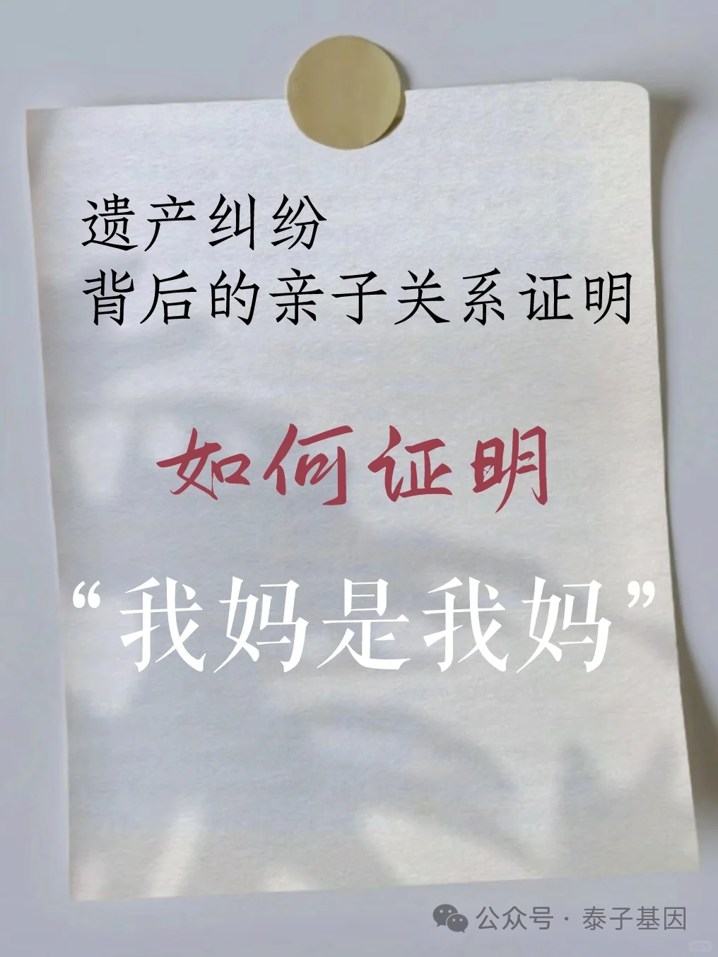 上海司法亲子鉴定：遗产纠纷背后的亲子关系证明-我妈是我妈插图